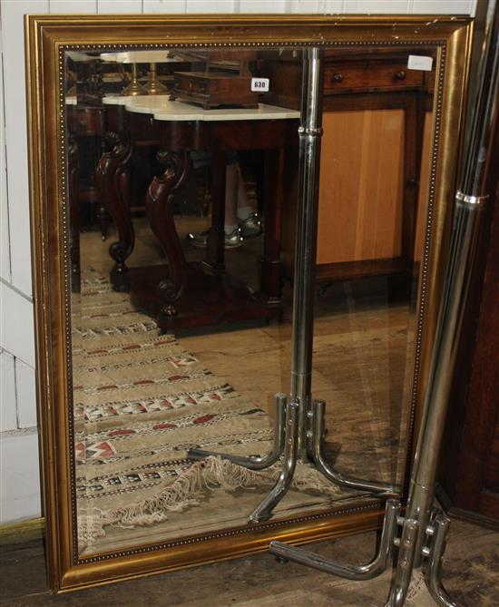 Large gilt frame wall mirror